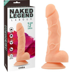 Chisa Novelties Labour Ρεαλιστικό Dildo με Βεντούζα & Όρχεις 20cm Flesh