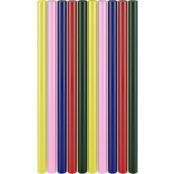 GOOBAY ράβδοι σιλικόνης 77856, Φ11mm x 200mm, διάφορα χρώματα, 10τμχ 77856