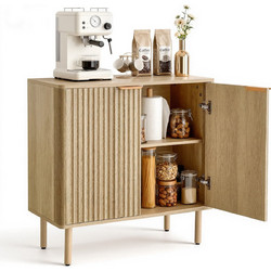 VEVOR Ξύλινος Μπουφές με Διπλές Πόρτες Barn 80 x 37.5 x 80 cm. σε Δρύινη Απόχρωση BSZSJ315YCYMN1VXL001V0