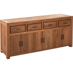 ΜΠΟΥΦΕΣ FB99802 ΑΝΑΚΥΚΛΩΜΕΝΟ ΞΥΛΟ TEAK ΣΕ ΦΥΣΙΚΟ 220x50x90Υεκ