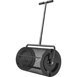 Διανομέας κομποστοποίησης 75L 61x40cm Λιπασματοδιανομέας γκαζόν κήπου με διχτυωτό χερούλι Τ καλάθι μεταλλικό μαύρο