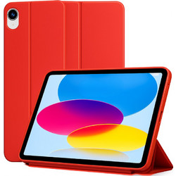 Θήκη Trifold Smart View και πίσω TPU για Apple iPad Air 11" 2025 - Κόκκινο