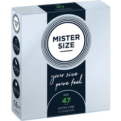 My.Size 47mm Mister Size Προφυλακτικά Λεπτά με Λιπαντικό 3τμχ