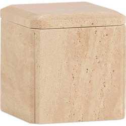 Andrea House - Μαρμάρινο Κουτί Μπάνιου Με Καπάκι Travertine Marble