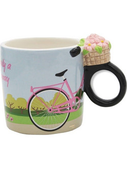 Winkee - City Bike Mug - Pink, Blue, Green