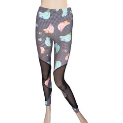 Γυναικείο αθλητικό κολάν Chic Mess Leggings Bananas Γκρι