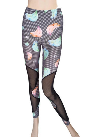 Γυναικείο αθλητικό κολάν Chic Mess Leggings Bananas Γκρι