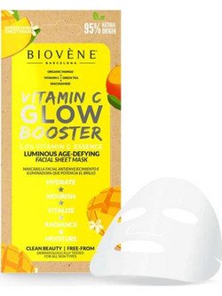 Biovene Vitamin C Glow Booster Sheet Mask 20ml
