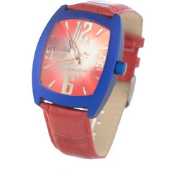 Chronotech Γυναικείο Ρολόι με Πορτοκαλί Δερμάτινο Λουράκι CT2050M-05