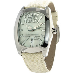 Chronotech Γυναικείο Ρολόι με Λευκό Δερμάτινο Λουράκι CT2039M-20