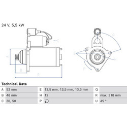 Bosch Μίζα - 0 986 026 040