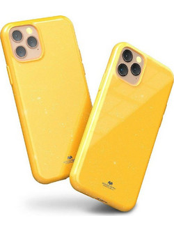 Mercury Jelly Hole Series Back Cover Σιλικόνης Κίτρινο (iPhone 11 Pro)