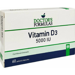 Doctor's Formulas Vitamin D3 5000iu 60 Μαλακές Κάψουλες