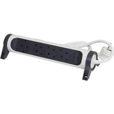 Legrand SurgeArrest 4 Outlets 3m Cable White/Grey Rotating