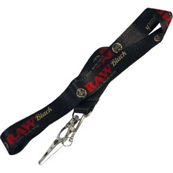 Raw Lanyard Μπρελόκ Κρεμαστό Κορδόνι για τα Κλειδιά - 45cm Black