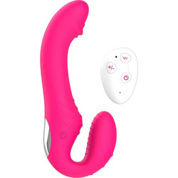 Wireless Double Penetration Vibe Strapon Pink