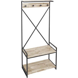 Κρεμάστρα έπιπλο εισόδου ακακία EDENA 80X35,5X184 Plastona 07.166678 - Plastona