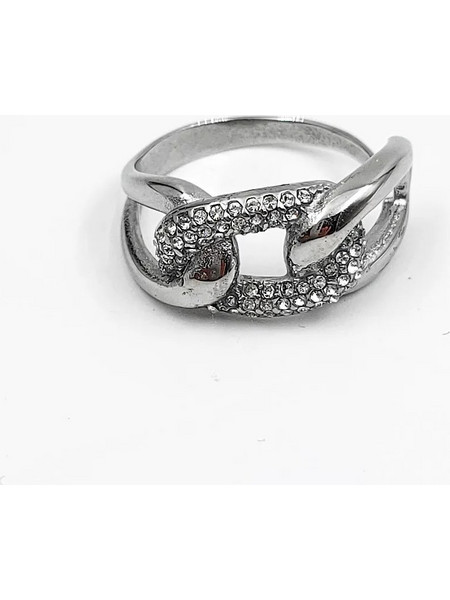 Chain silver ring