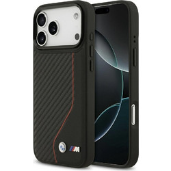 BMW M Carbon Line & Logo MagSafe Back Cover Red (iPhone 17 Pro Max)