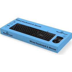 Powertech PT-1075 Black Σετ Πληκτρολόγιο & Ποντίκι
