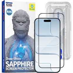 Blueo Premium Sapphire Tempered Glass (iPhone 17 Air) - Black