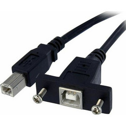 StarTech USBPNLBFBM3 Καλώδιο USB-B Female 2.0 to USB-B Male 0.9m Black