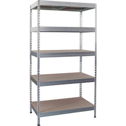 ΡΑΦΙΕΡΑ ΜΕΤΑΛΛΙΚΗ 100x50x192 ΓΑΛΒ. 300kg 5 ΡΑΦΙΑ ΑΠΟ HDF BULLE