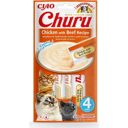 Inaba Ciao Churu Creamy Treat with Chicken & Beef 56gr