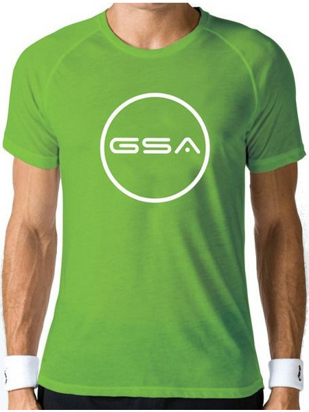 GSA Men's Superlogo Tee Circle 17-19037 Green