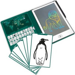 Kidywolf Tablet ζωγραφικής με οθόνη LCD (30 κάρτες) Animals Around The World