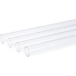 ALPHACOOLS HARDTUBE 12 / 10MM PLEXIGLASS PMMA CLEAR 60CM PIPE TRANSPARENT, SET OF 4