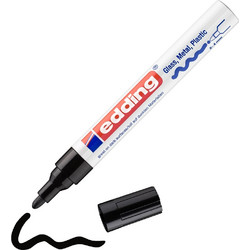 Edding Μαρκαδόρος Λαδιού 750 με μύτη 2-4mm Μαύρο