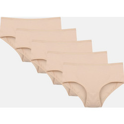 Γυναικεία εσώρουχα DONELLA 5 Pack 2571T Plus Size ΜΠΕΖ - Μπεζ