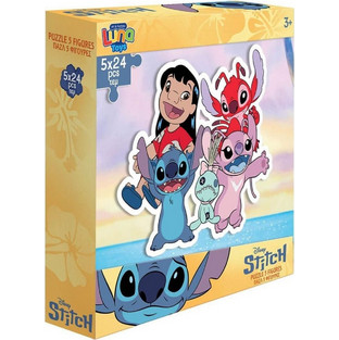 Παιδικό Puzzle Luna Disney Stitch 5x24 Κομμάτια