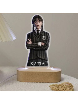 Φωτιστικό led με βάση - Wednesday Addams
