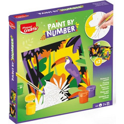 Maped Creative Paint By Number Kit Τουκάν & Πεταλούδα 20x20cm 907085