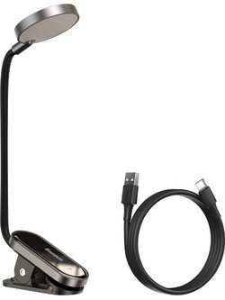 Baseus Mini Reading Clip Lamp Μαύρο