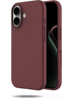 Θήκη Rubber Ενισχυμένης Σιλικόνης για iPhone 17 Μπορντό