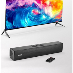 VEVOR Ηχομπάρα για Smart TV, 2.0 Κανάλια, 450 mm Συμπαγής Ηχοσύστημα για Προβολέα, Bluetooth AUX Σύνδεση, Τηλεχειριστήριο, Εγκατάσταση 80W Surround Ήχου για PC Οικιακό Θέατρο YTSTXYX17INCJ9FDQ001V2