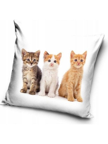 Cat Trio decorative pillow cover 40x40 cm