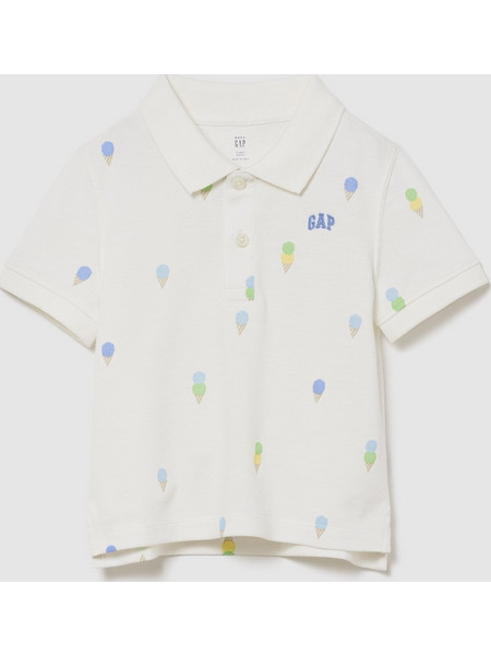 Βρεφικό & Νηπιακό Πικέ Πόλο Μπλουζάκι new off white