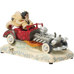 Driving De Vil-Ishly (Cruella in Car Figurine) 12,5 cm