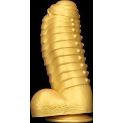Fantasy Gold Silicone Dragon Dildo Small