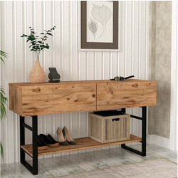 Κονσόλα μελαμίνης Aron Megapap atlantic pine 138,8x41x75,7εκ. GP042-0228,1-GP042-0228,1-Καφέ GP042-0228,1