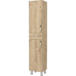Ντουλάπι κουζίνας - μπάνιου Selina Megapap χρώμα sapphire oak 35x31x179εκ