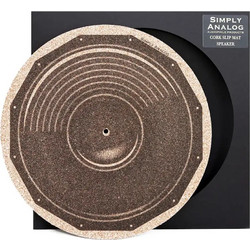 Simply Analog Cork Turntable Platter Mat Speaker-Print