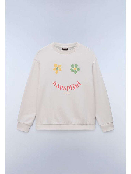 Napapijri Antimony Crewneck Sweatshirt Φούτερ Γυναικείο - White Whisper (NP0A4HHHN1A)