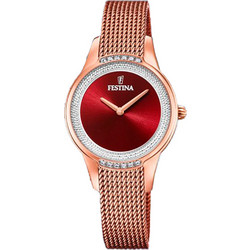 Festina Γυναικείο Ρολόι με Ροζ Χρυσό Μεταλλικό Μπρασελέ F20496/1