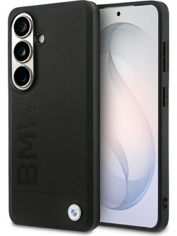 BMW Leather Hot Stamp Magsafe Case Black (Samsung Galaxy S26 Plus)