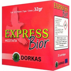 Dorkas Express Bior Φυσίγγια Δράμια 12Cal 70mm 32gr 25τμχ